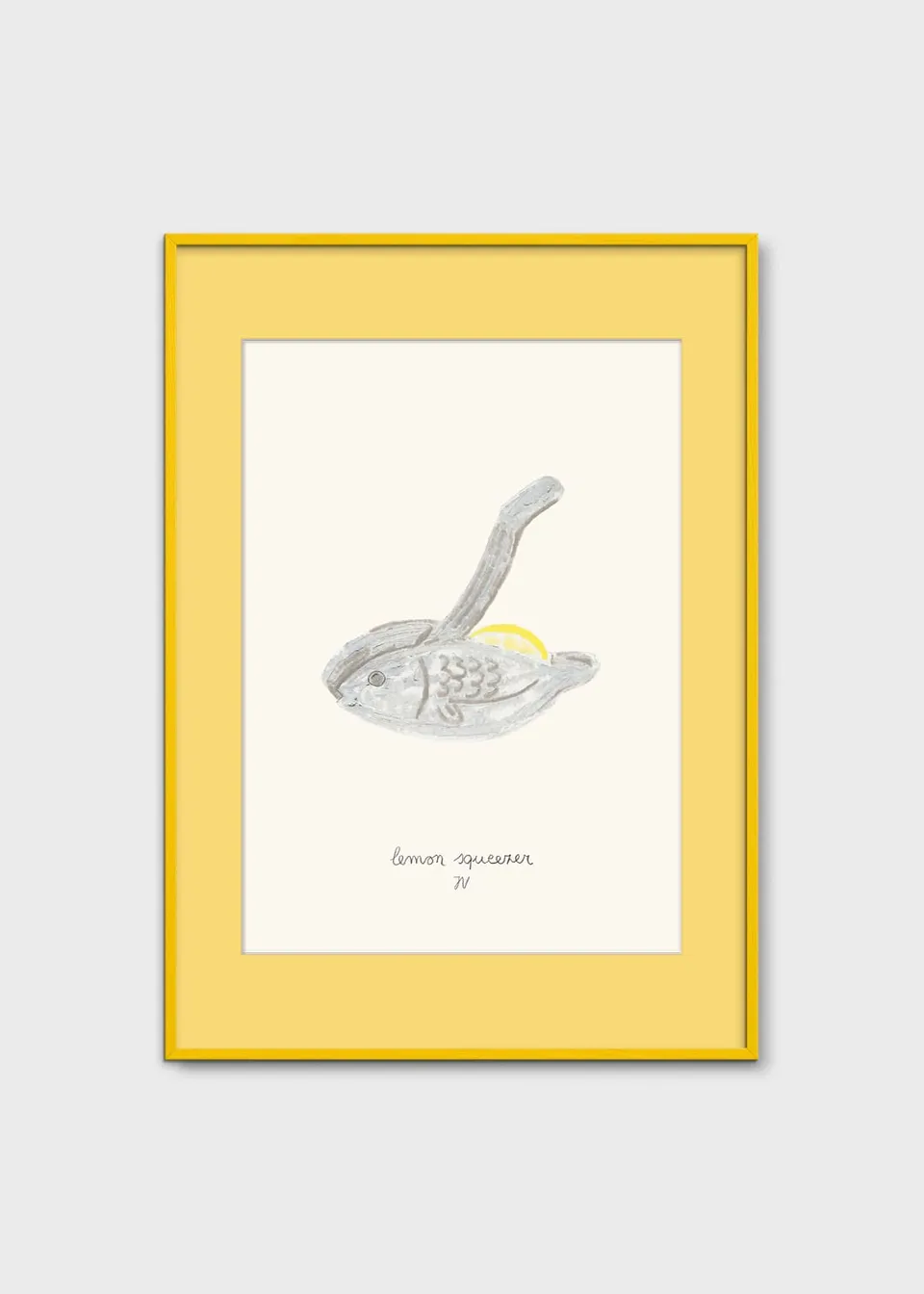 The Poster Club Art Prints Lemon Squeezer Poster 30x40 cm gelb