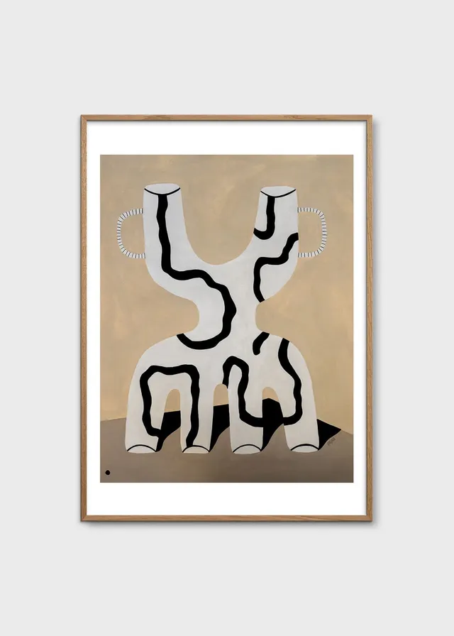 The Poster Club Art Prints Veins 02 Poster 30x40 braun