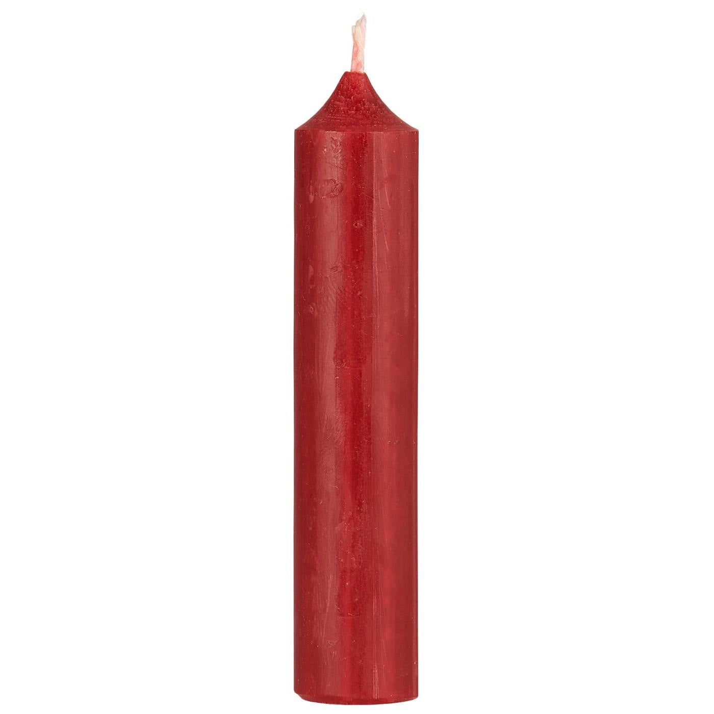 LS-LebenStil Ribe Stabkerzen Rot 6er Set 11 cm Tafelkerzen