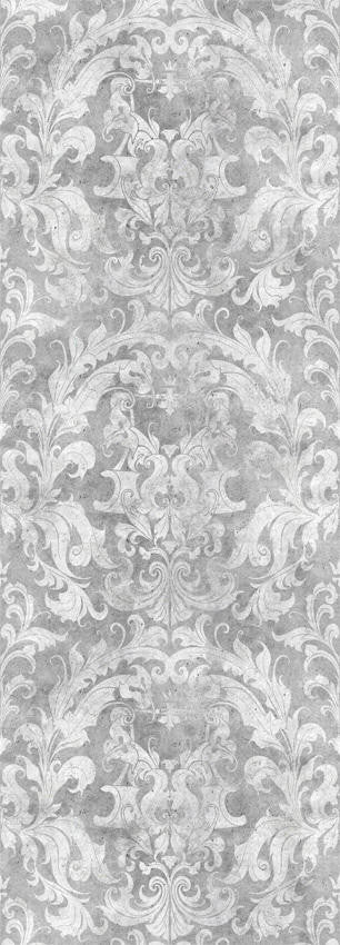 Mineheart Light Urban Concrete Damask Tapete Grau 70cm