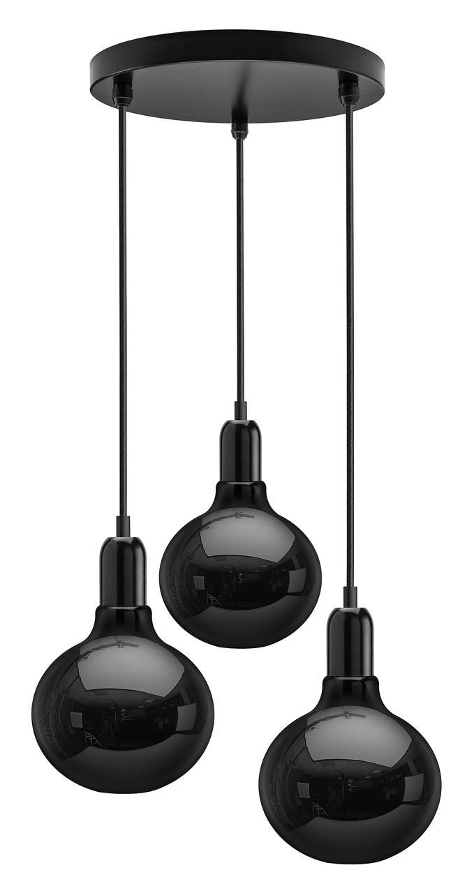 Mineheart Lighting King Edison Ghost Trio Pendelleuchte schwarz