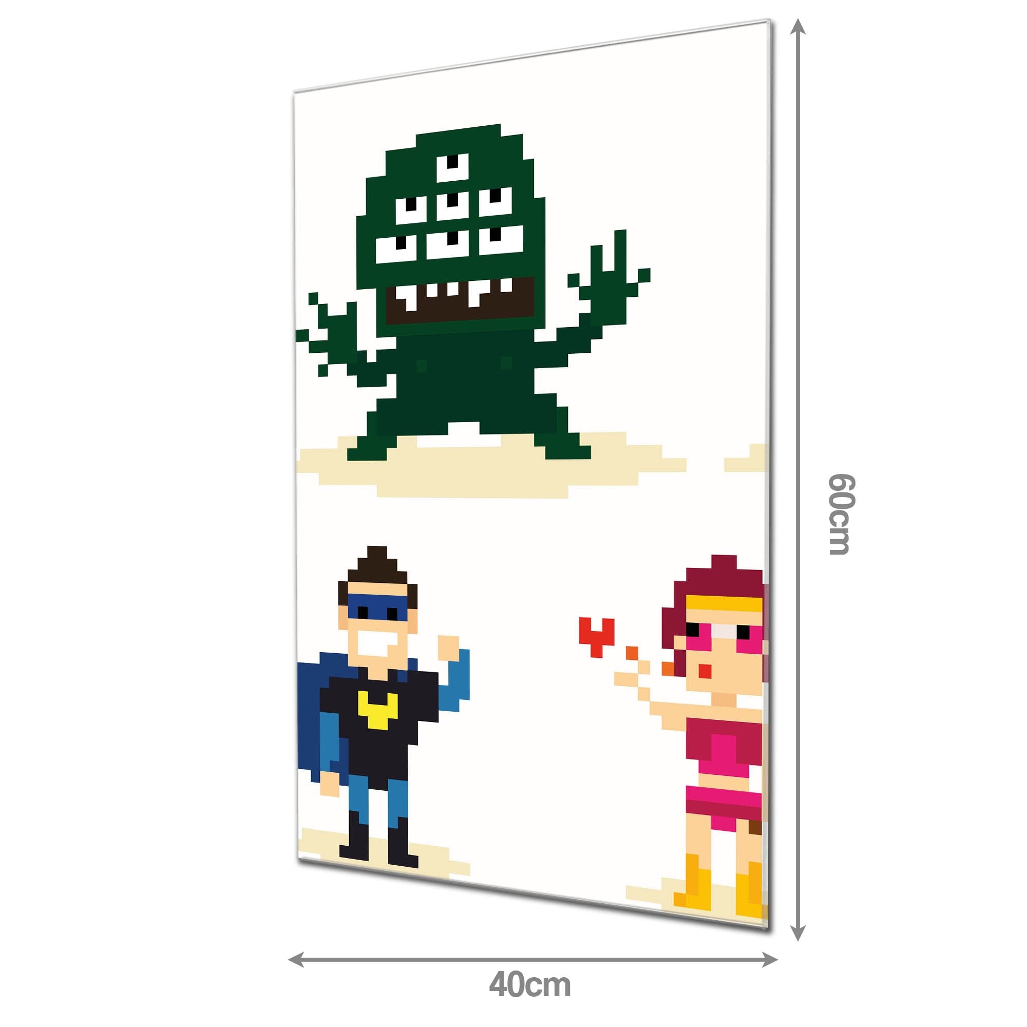 Banjado Magnettafel Superhelden Magnetboard 60x40 cm Kinder