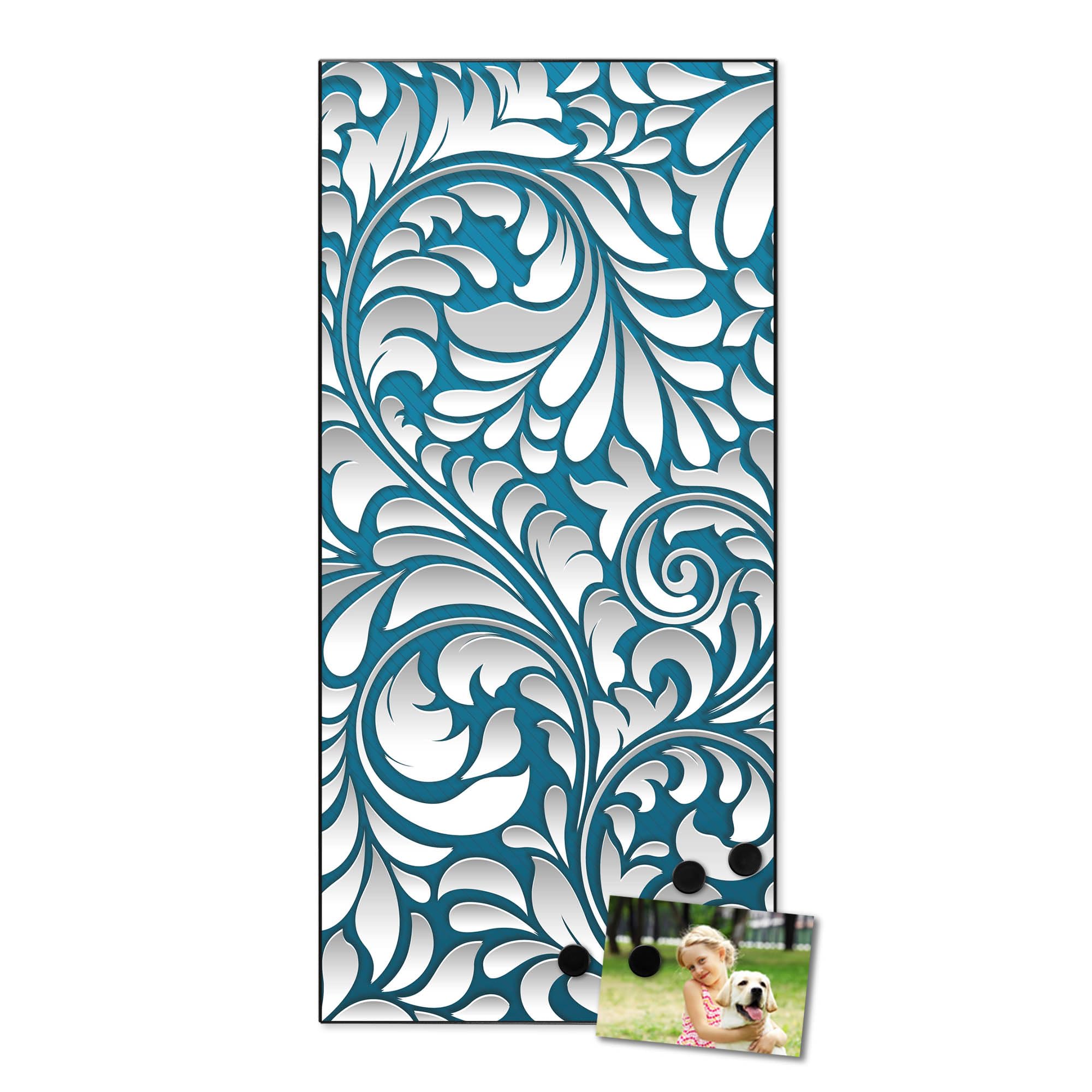 Banjado Magnettafel 37x78cm Magnetpinnwand Opulente Ranke
