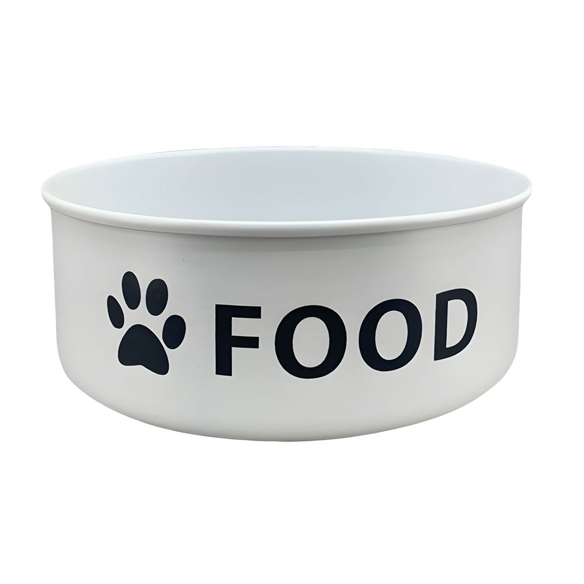 LS-LebenStil Vintage Fressnapf Emaille Weiß XL 1600ml