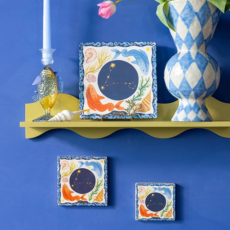 Storytiles Delft Blue Pisces Wandfliese S 10x10 cm Fische