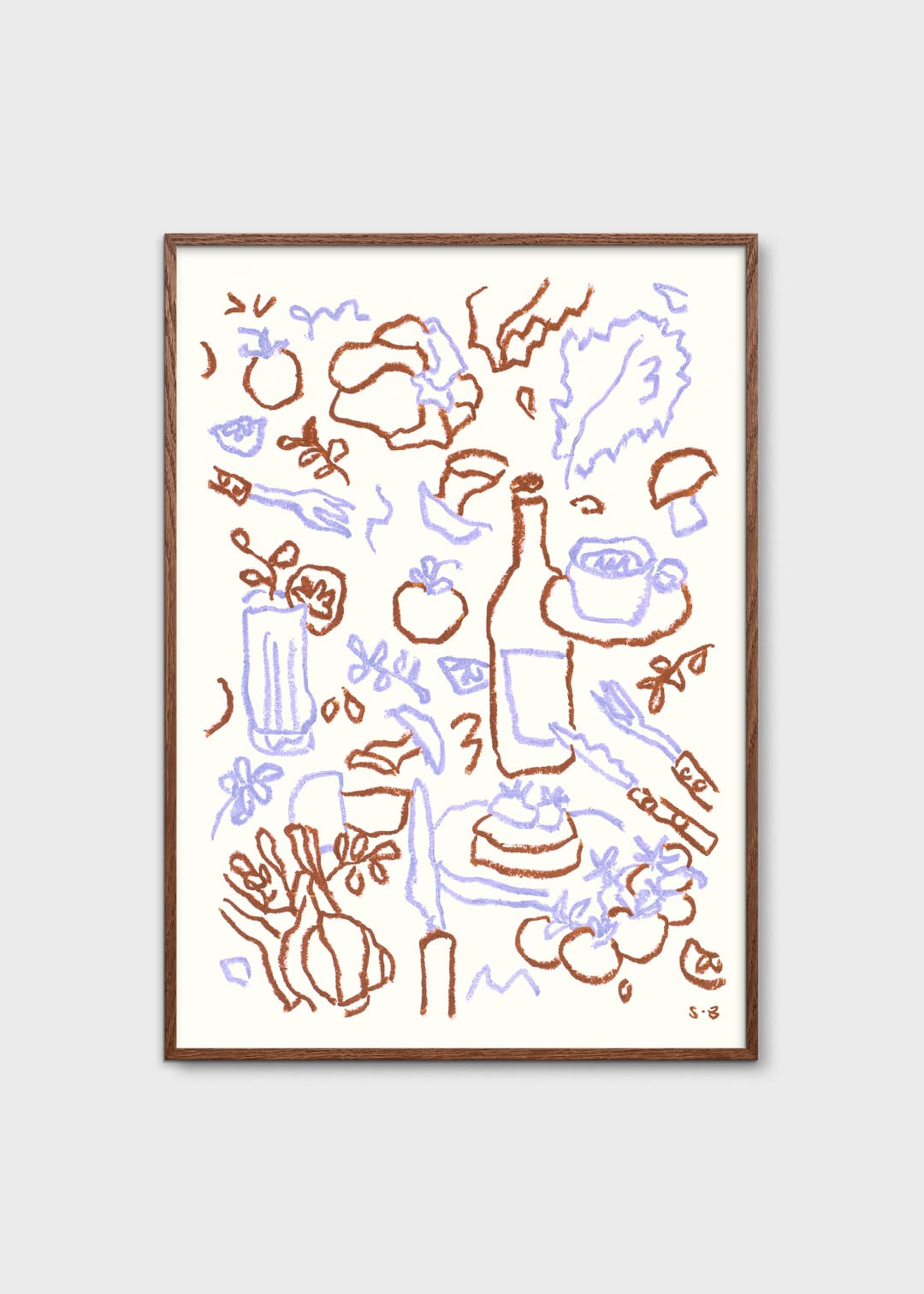 The Poster Club Cooking Session Poster 30x40 cm braun