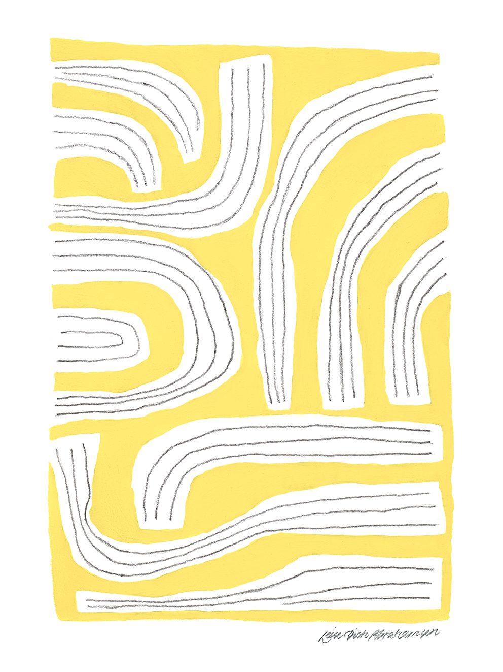 The Poster Club Art Prints Sunny Intentions Poster 30x40 gelb