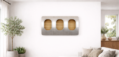 aircraftwindows Wall Bars Triple Window Wandbar 3er Alu Holz