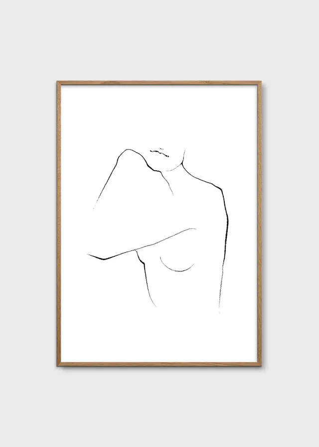 The Poster Club Josephine Poster 30x40 cm schwarz-weiss