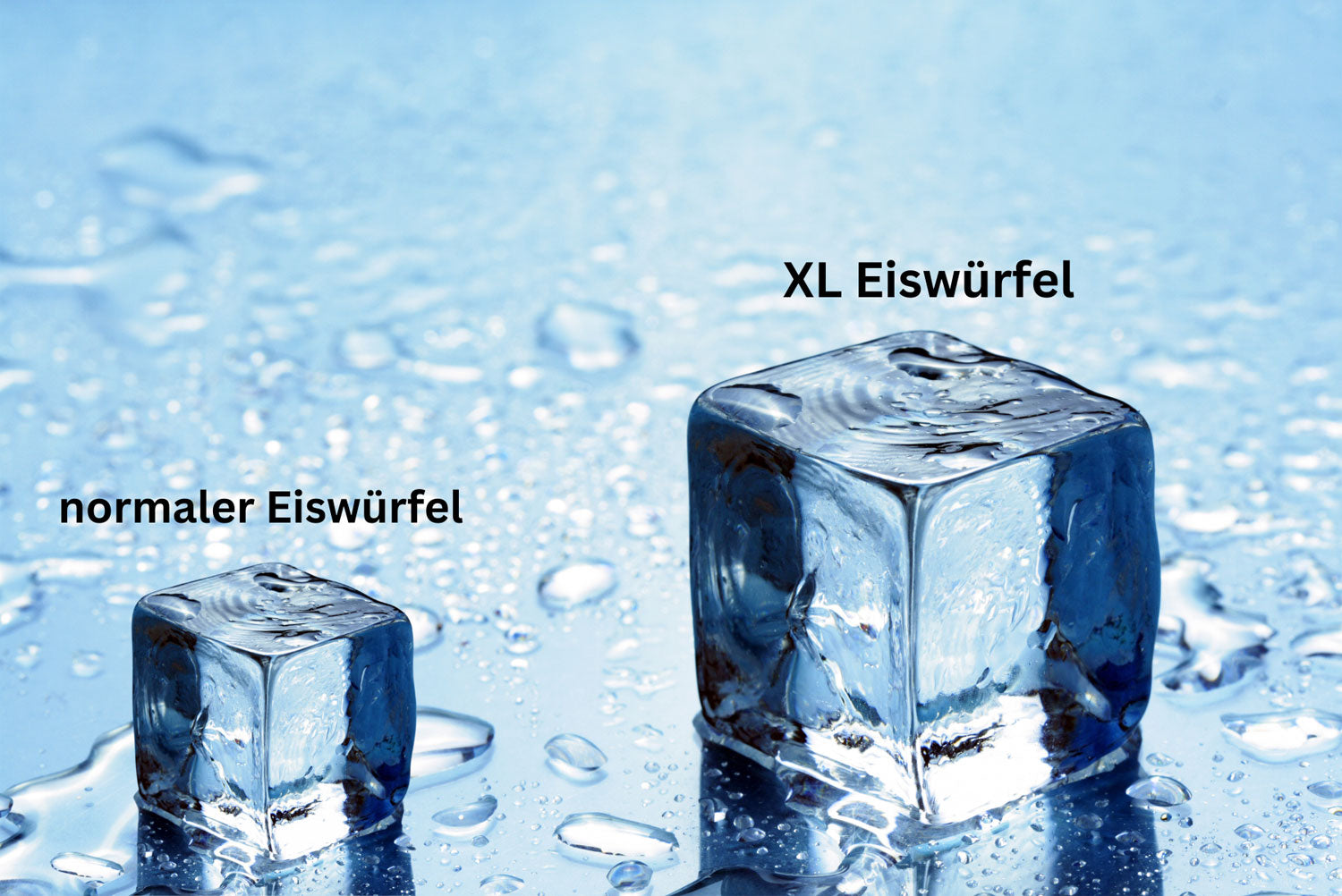LS-LebenStil Küche & Haushalt XL Eiswürfelform Silikon 2er Set