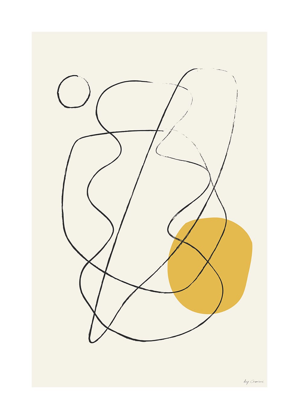 The Poster Club Art Prints NG 03 Poster 30x40 cm beige