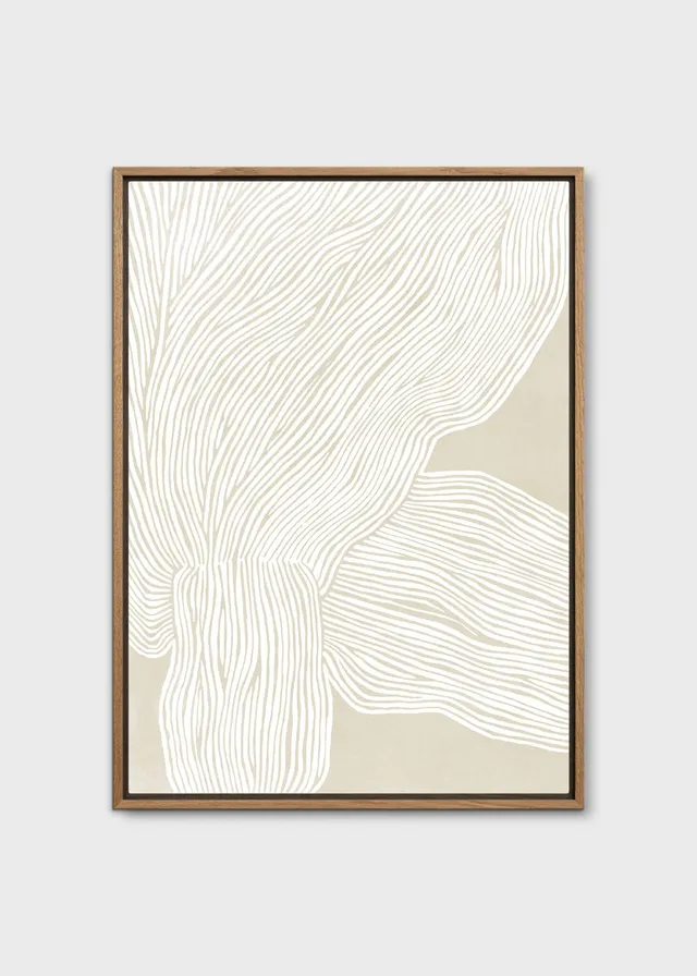 The Poster Club The Line No. 09 Leinwand 30x40 cm Beige