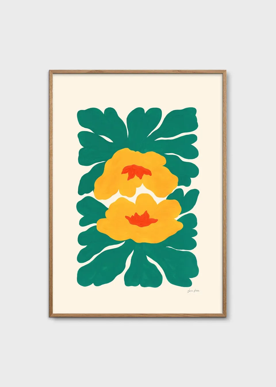 The Poster Club Art Prints In the Cracks Poster 50x70 Botanik