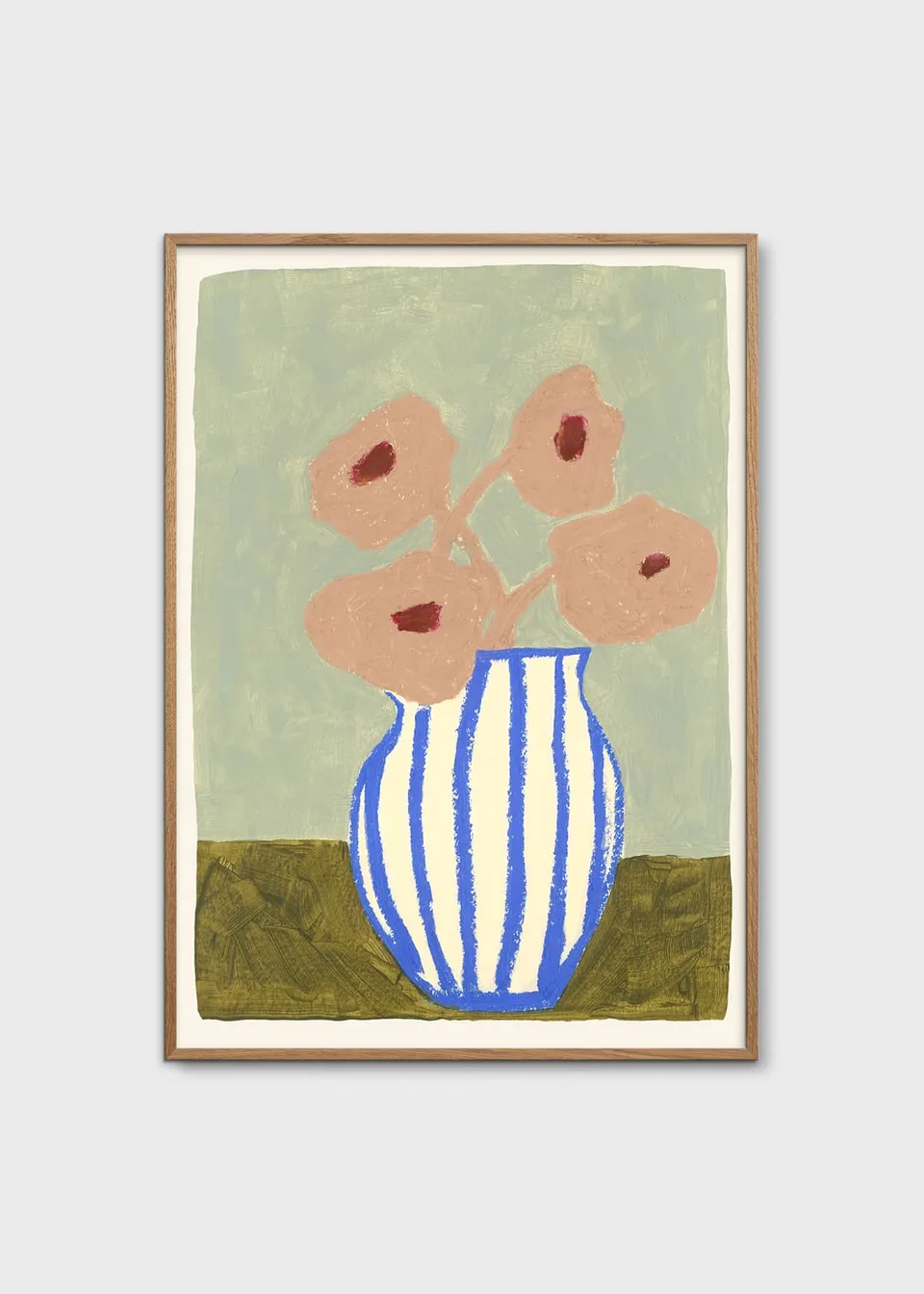 The Poster Club Art Prints Pink Flowers Poster 30x40 cm rosa