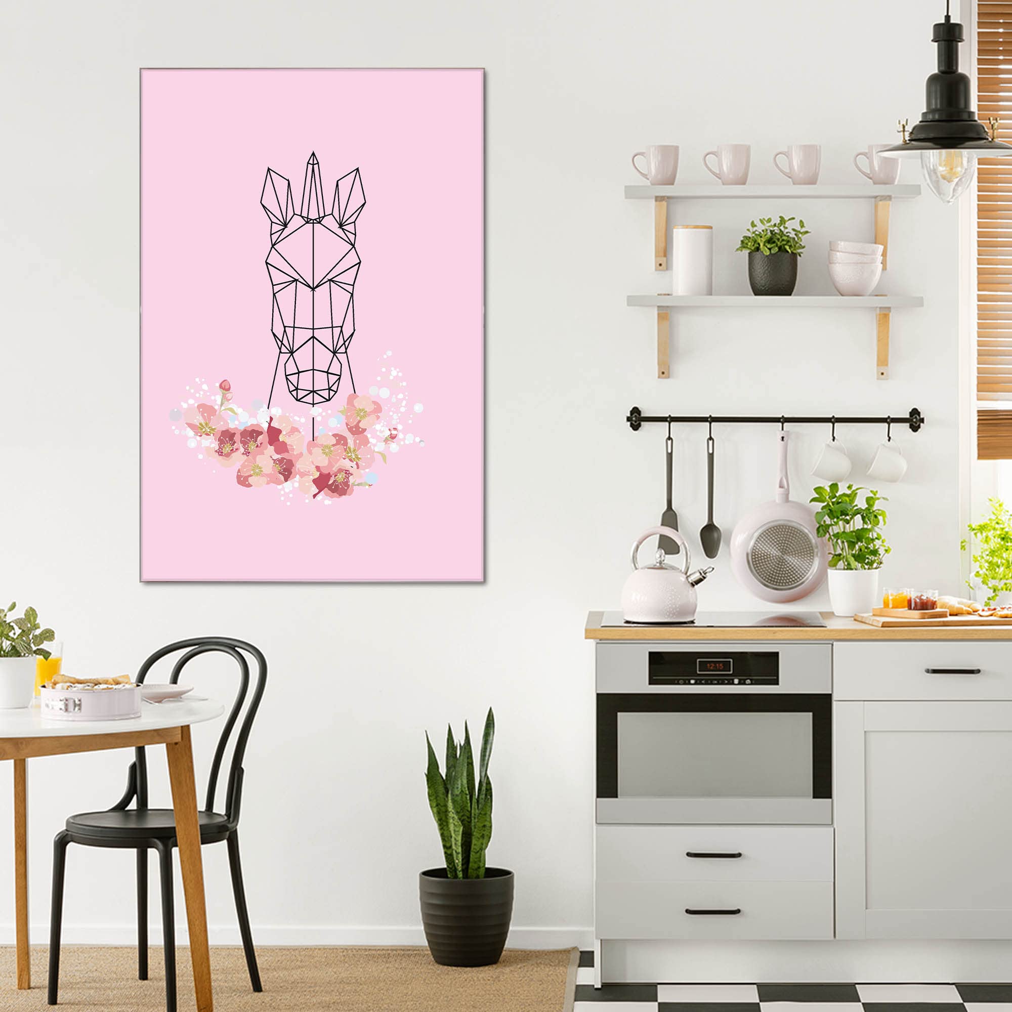 Banjado Magnettafel Einhorn Poygon Glasboard 40x60 Pferd