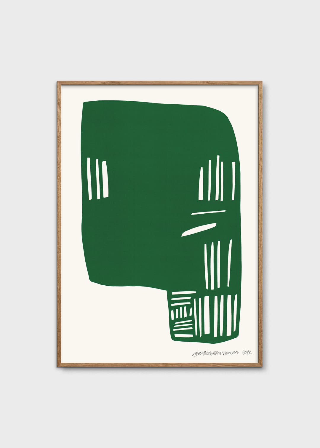 The Poster Club Art Prints Corpus Green Poster A4 grün