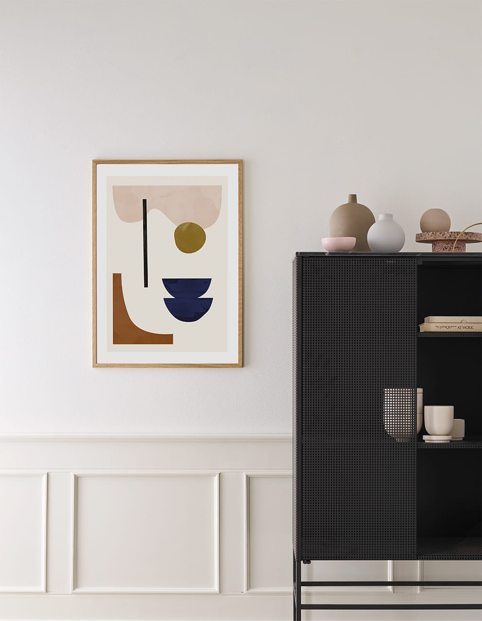 The Poster Club Shapescape 08 Kunstdruck 30x40 cm beige