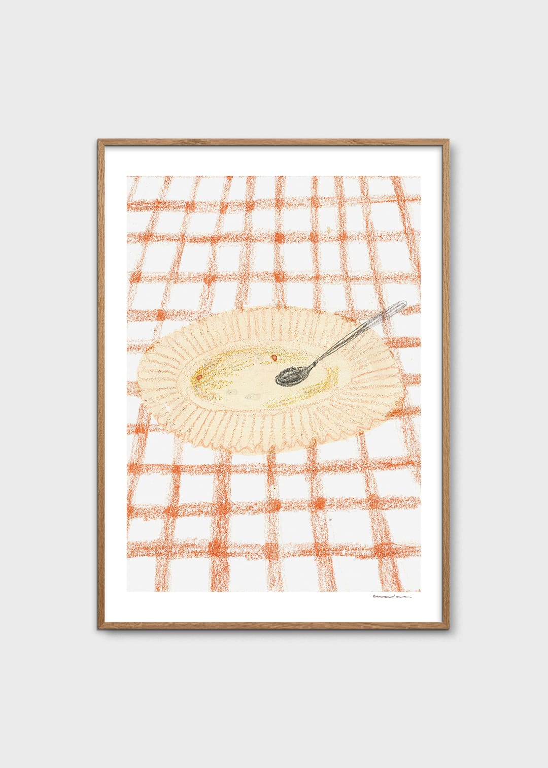 The Poster Club Art Prints Plato Hondo Kunstdruck 30x40 orange