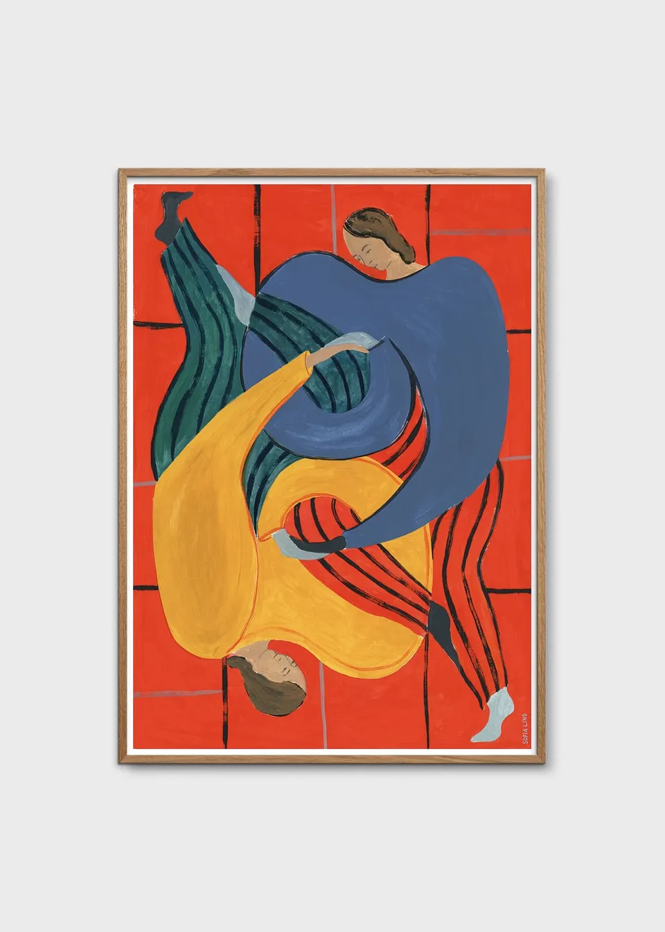 The Poster Club Art Prints Hold You Red Poster A4 bunt