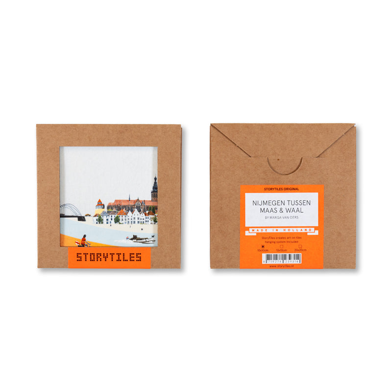 Storytiles Delft Blue Nijmegen Wandfliese S 10x10 cm Stadt