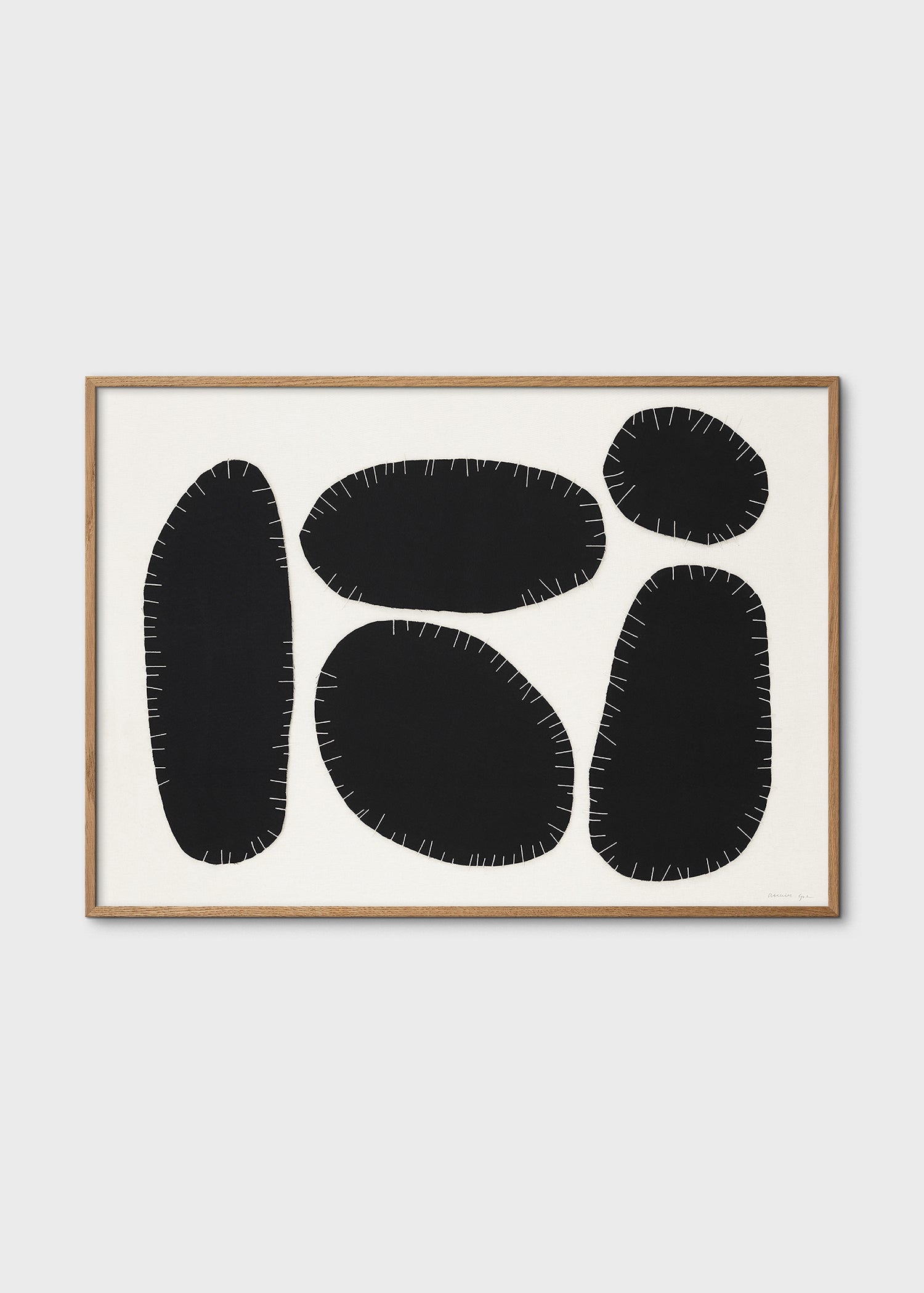 The Poster Club No. 190 Kunstdruck A4 schwarz-weiß abstrakt
