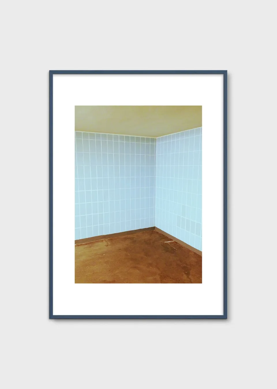 The Poster Club Blue U-Bahn Kunstdruck A4 Foto Blau