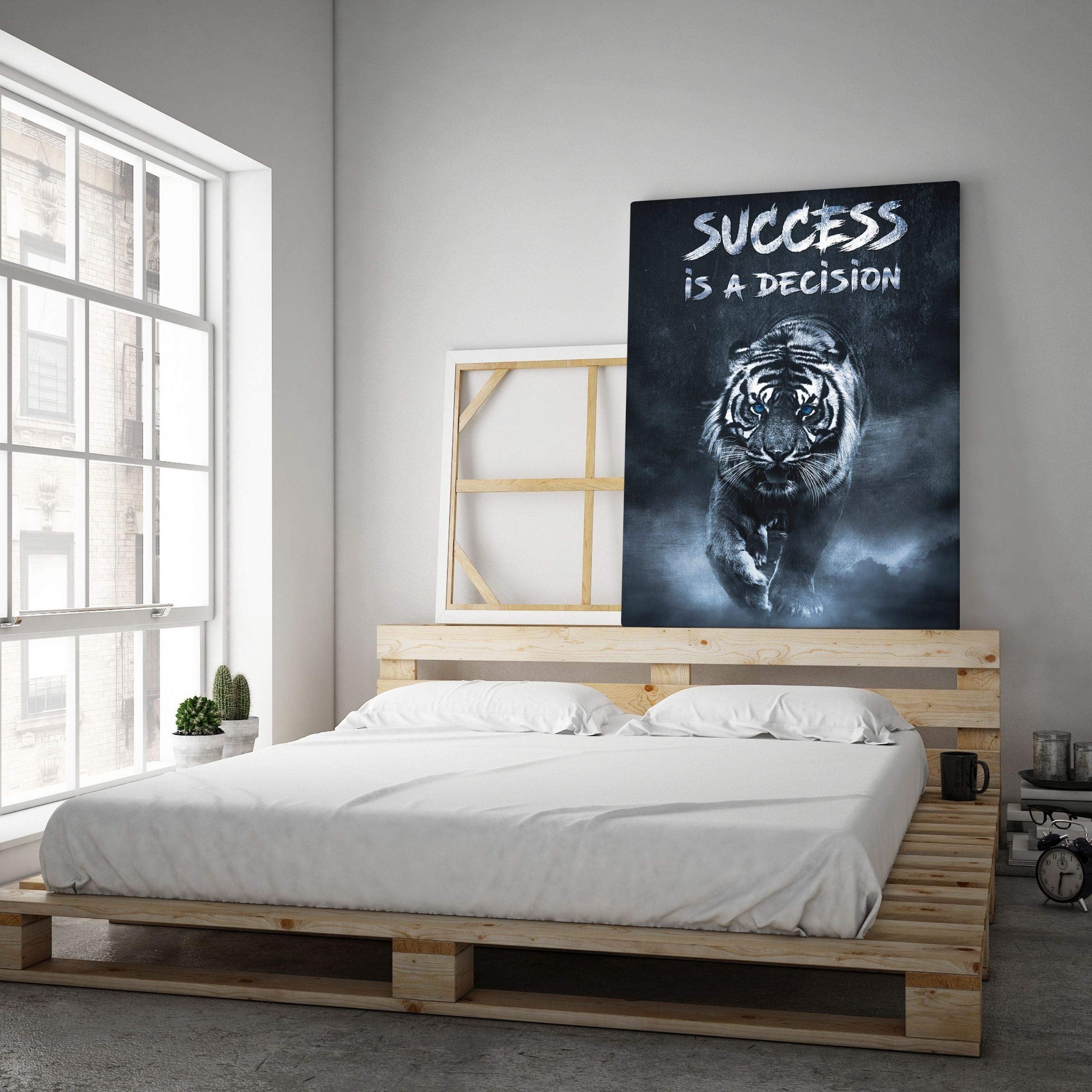 Hustling Sharks Success is a Decision Leinwandbild 30x45 cm