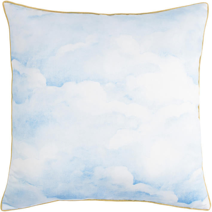 Mineheart Smokey Blue Clouds Kissen 55x55 Seide