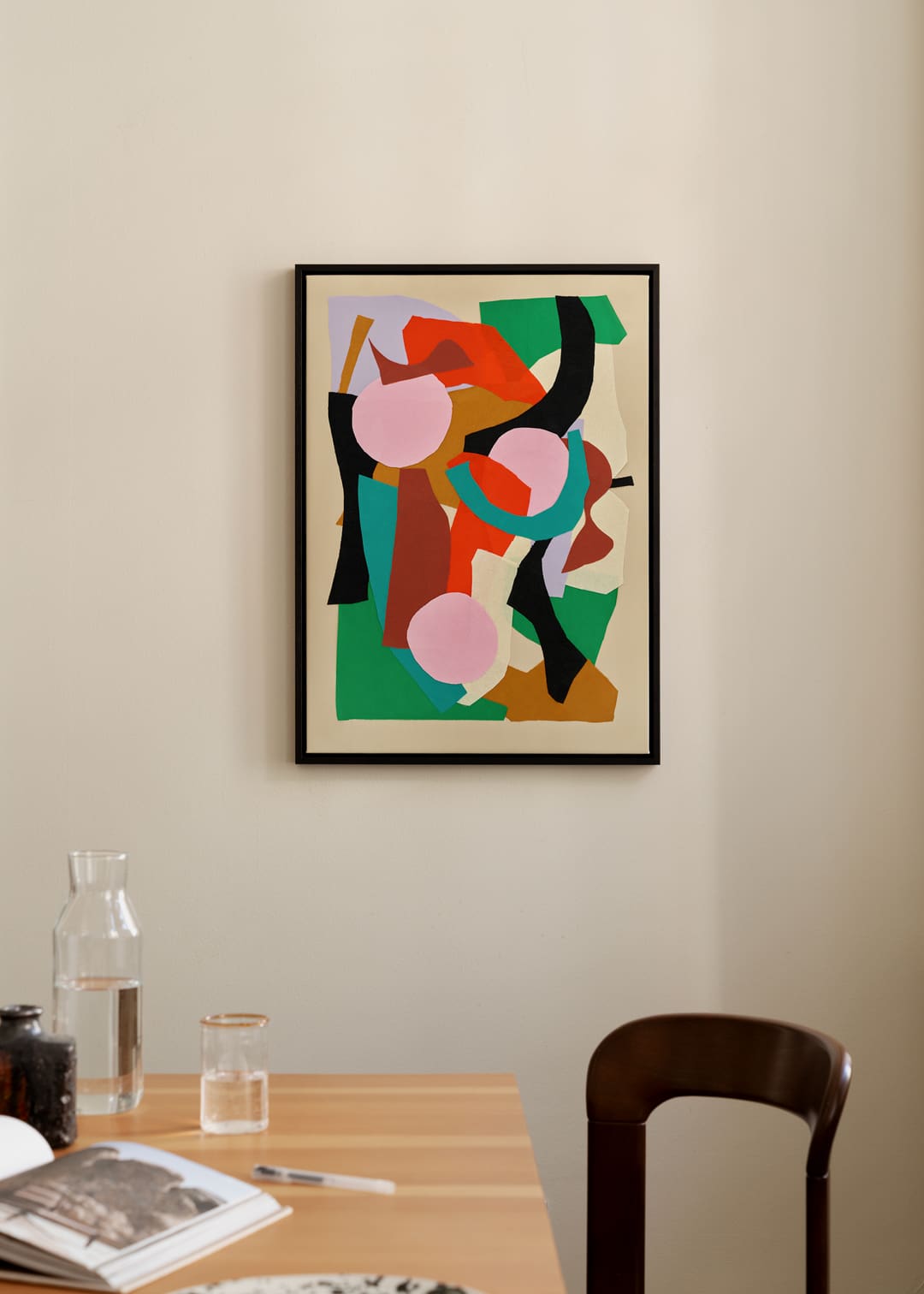 The Poster Club Atelier Cph Botanic Canvas 50x70 cm Beige