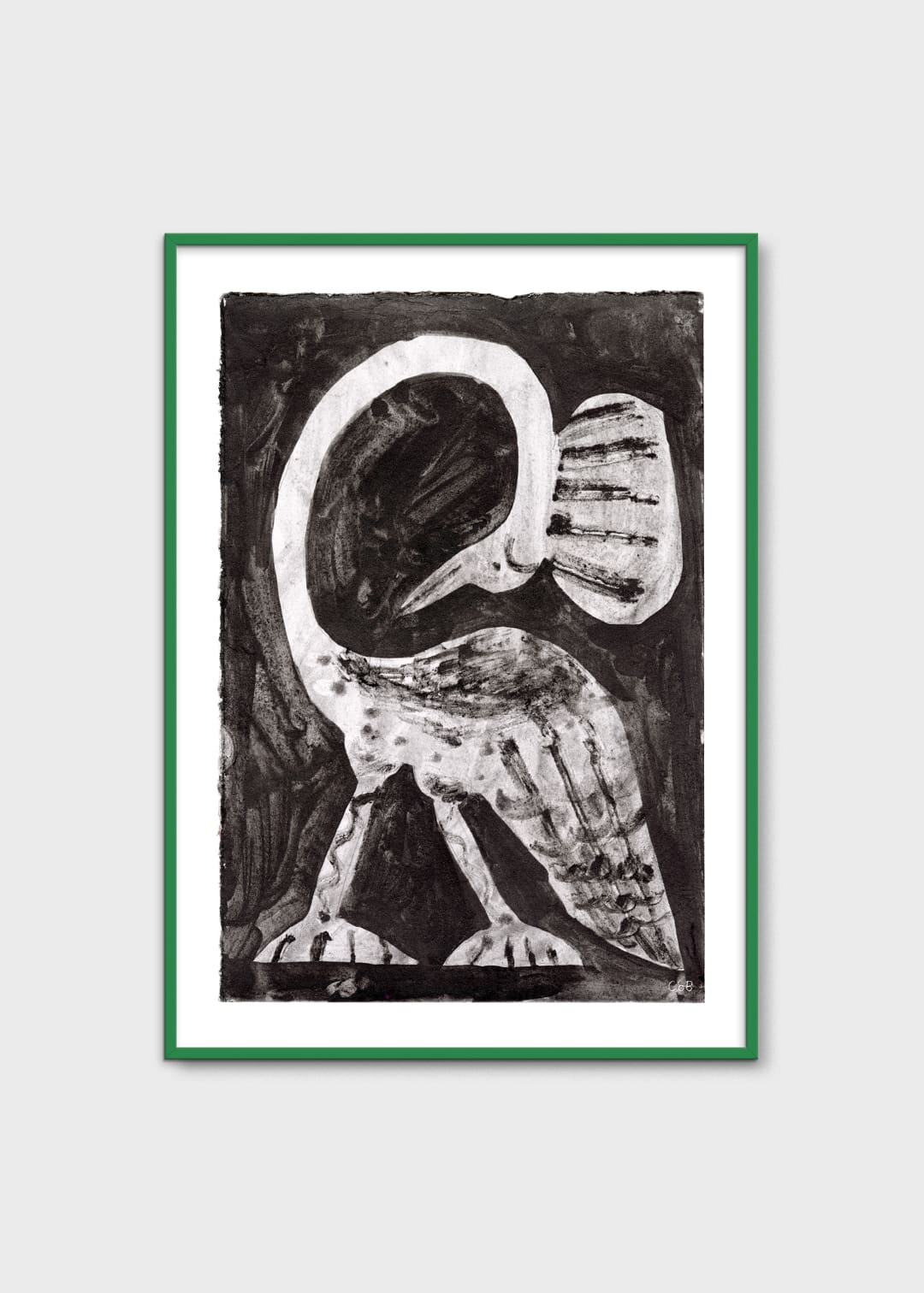 The Poster Club Bird III Poster A4 Tiermotiv schwarz-weiß