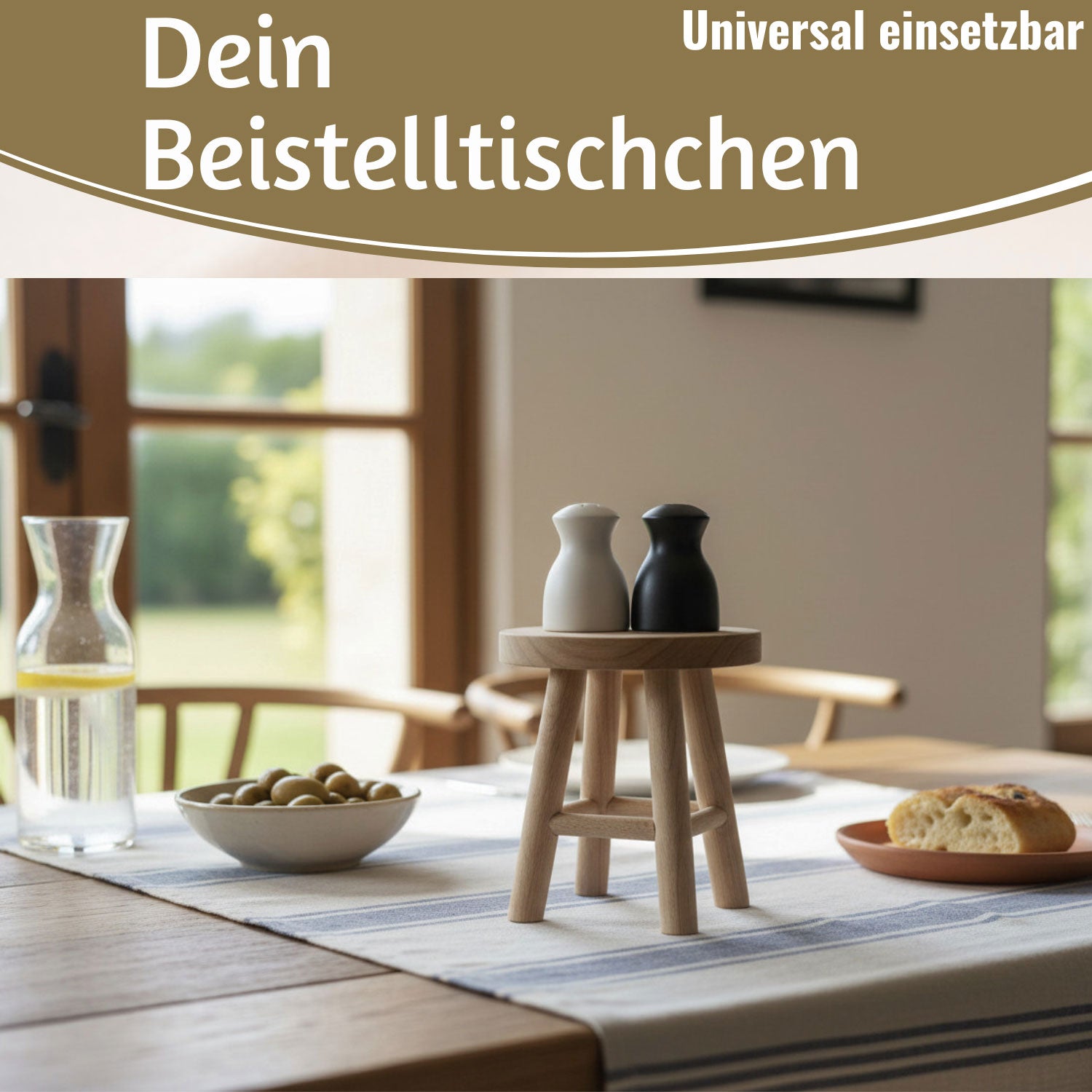 LS-LebenStil Möbel & Wohnen Pflanzenhocker Teak 18x15cm