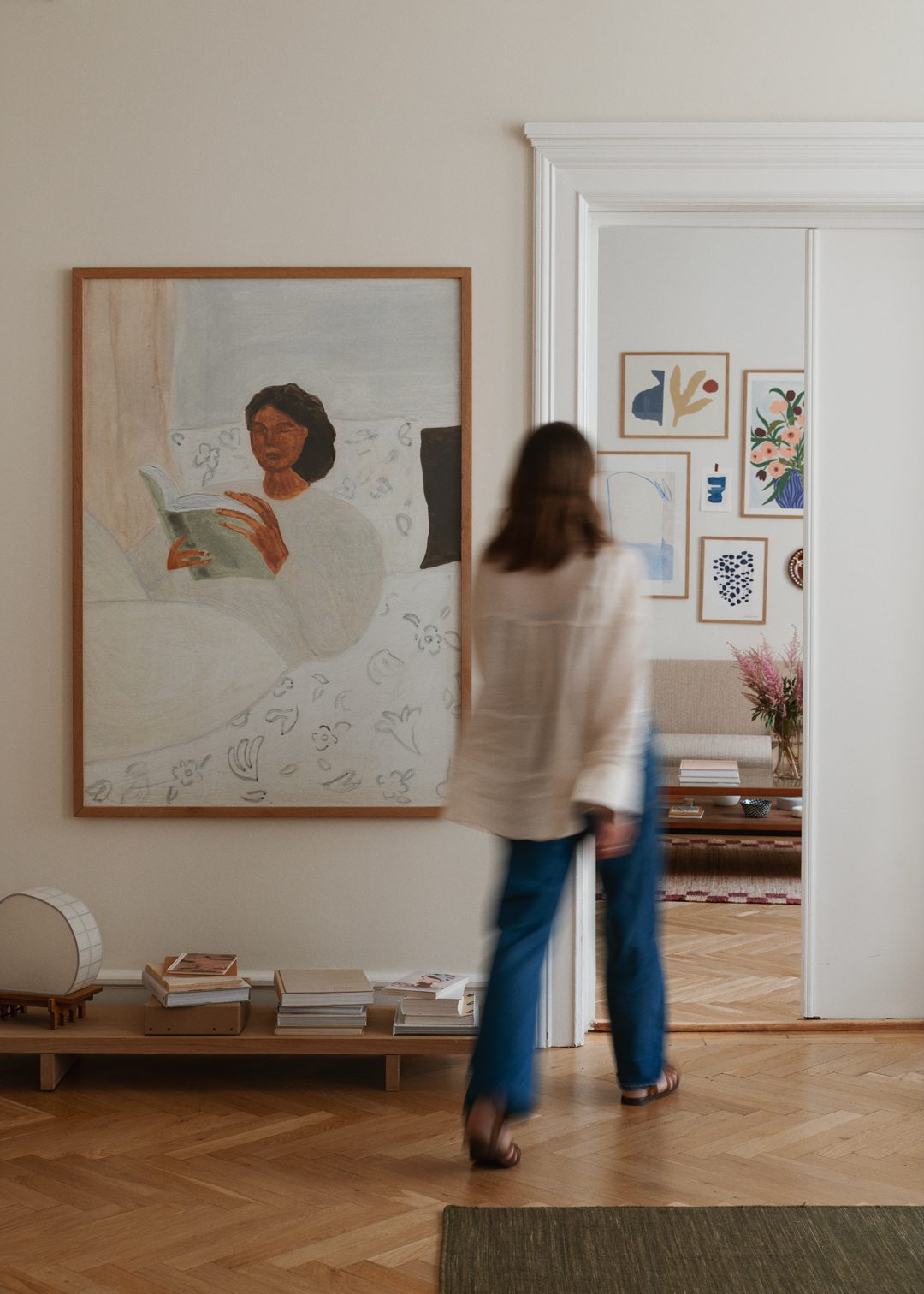 The Poster Club Morning Read Poster 30x40 cm grau minimal