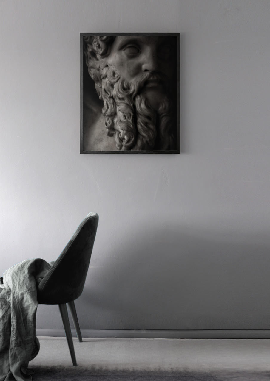 Mineheart Wall Art Statuesque 10 Leinwandbild Schwarz 40x50
