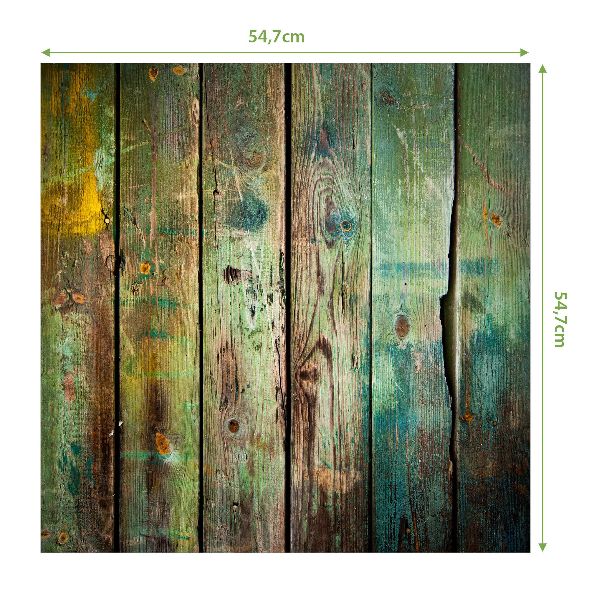 Banjado Möbelfolie Grünes Holz Tischfolie 55x55 selbstklebend