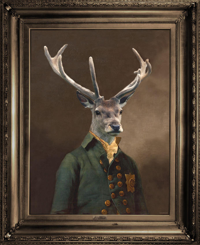 Mineheart Brother Stanwick Canvas Hirsch 66x81 cm
