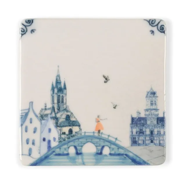 Storytiles Minis Delfts blauw MINI Fliese Stadtmotiv Mini