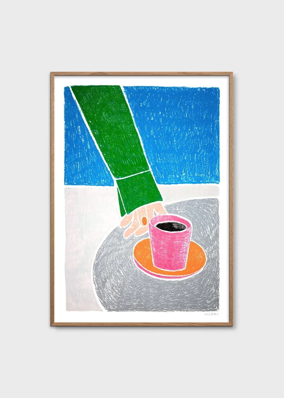 The Poster Club Art Prints Café en Terrasse Poster 30x40 cm
