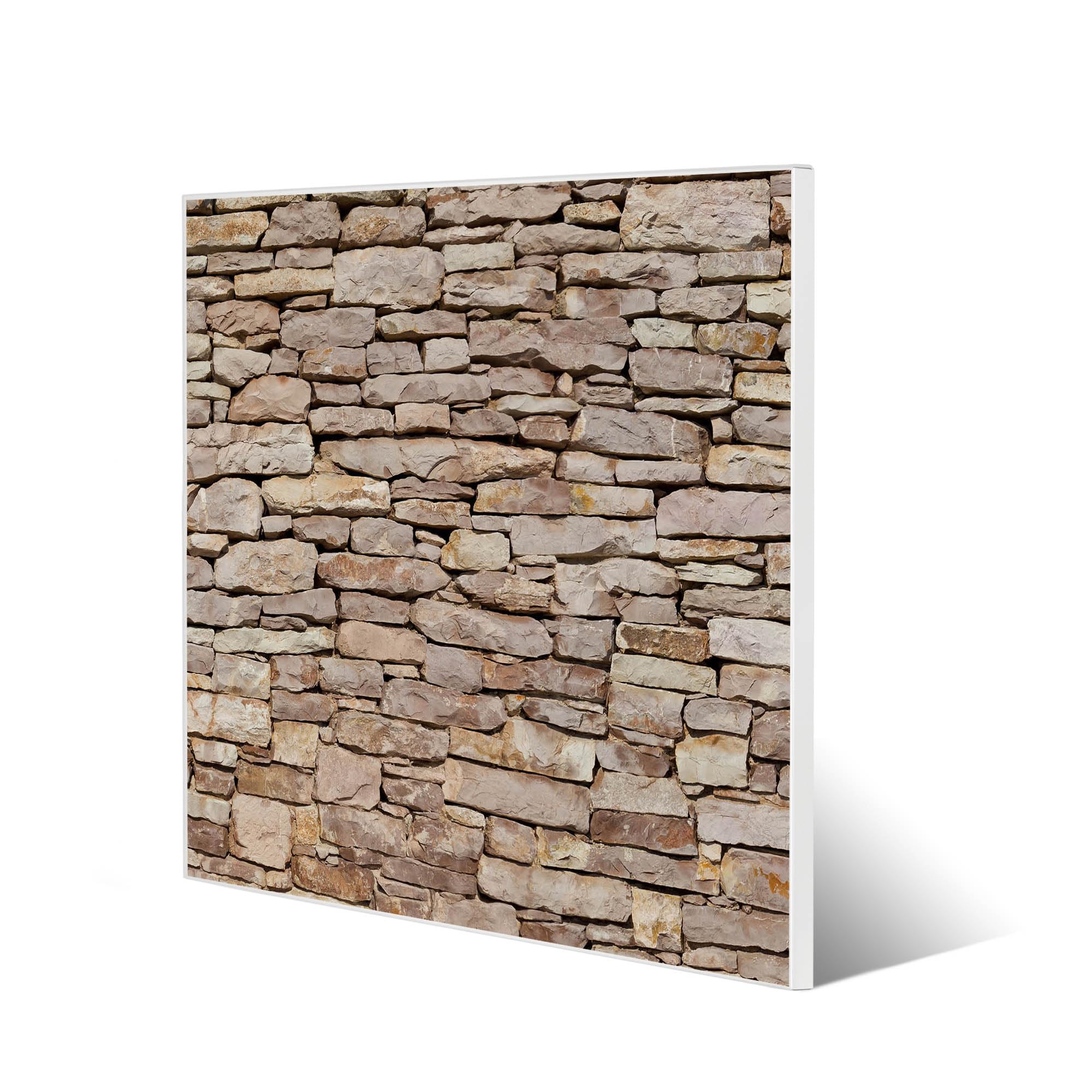 Banjado Magnettafel Stadtmauer Metall 50x50 cm mit Magneten