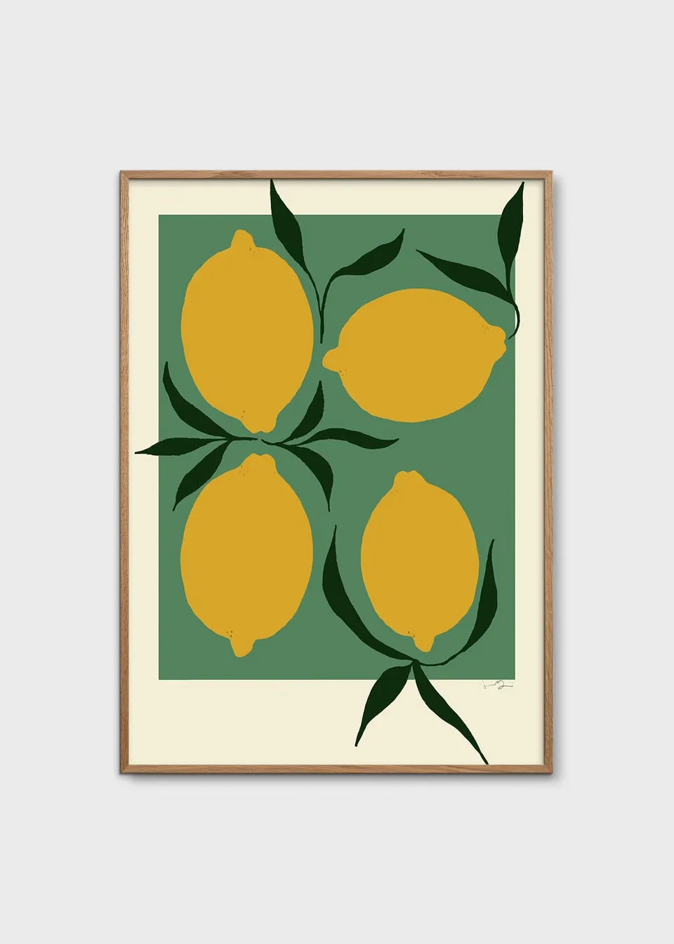 The Poster Club Green Lemon Poster 30x40 cm Botanik