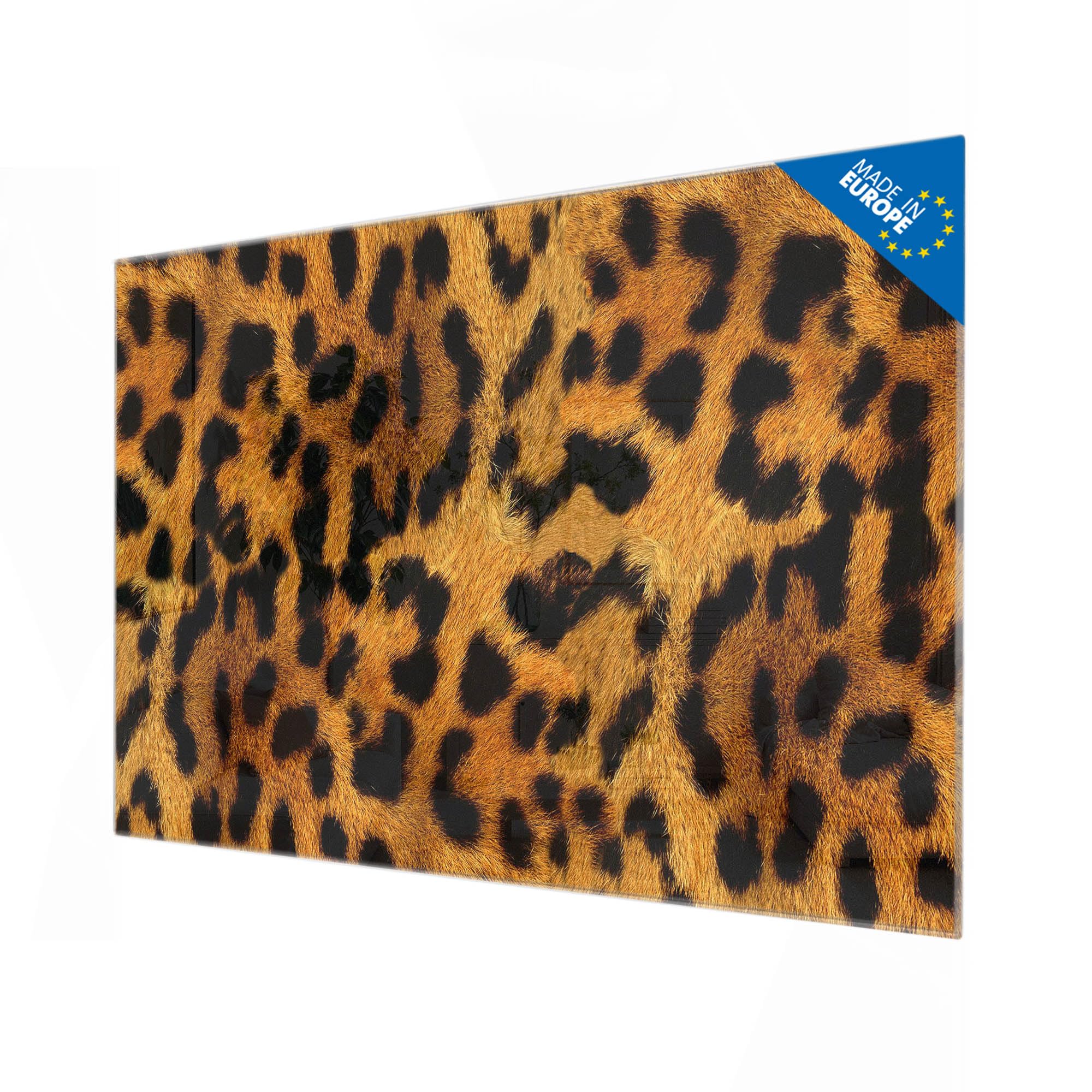 Banjado Magnettafel Leopard Glas-Magnettafel 120x80 cm Katzen
