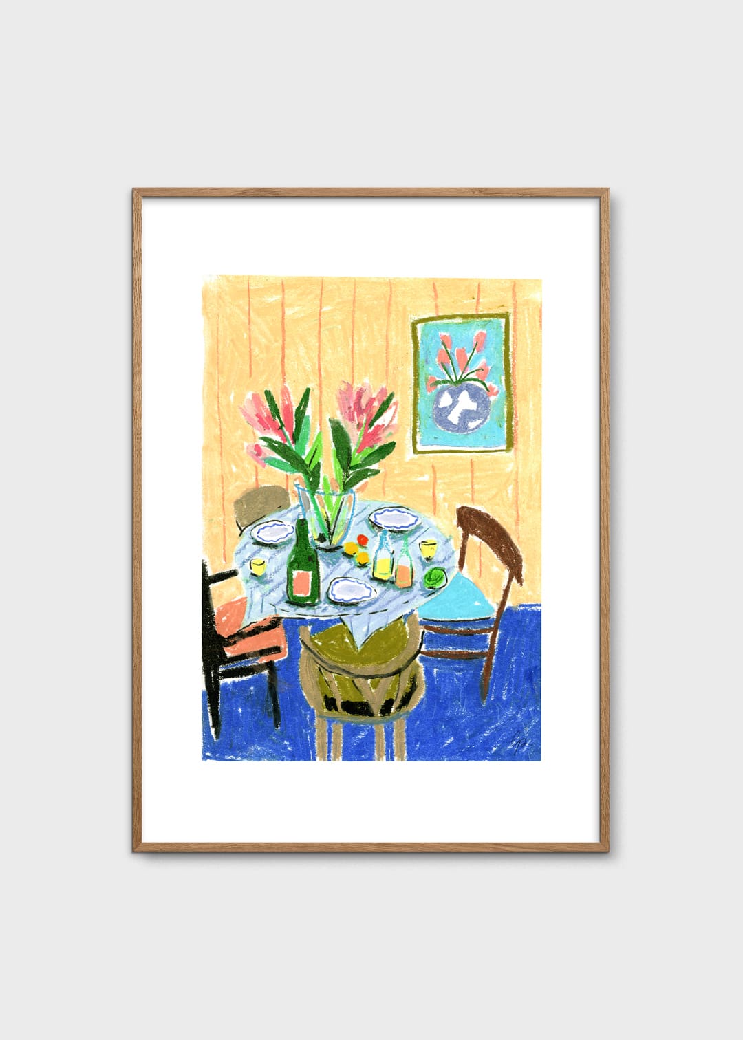 The Poster Club Art Prints Pastel Table Poster A4 pastell