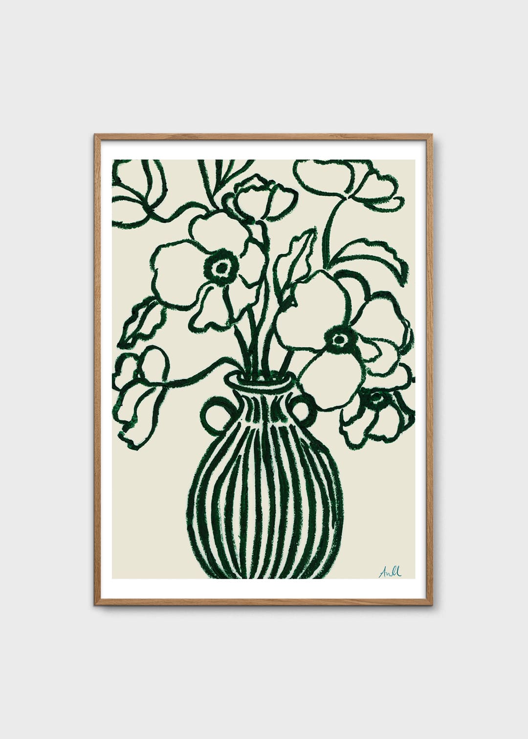 The Poster Club Poppy Studies III Poster 30x40 Grün