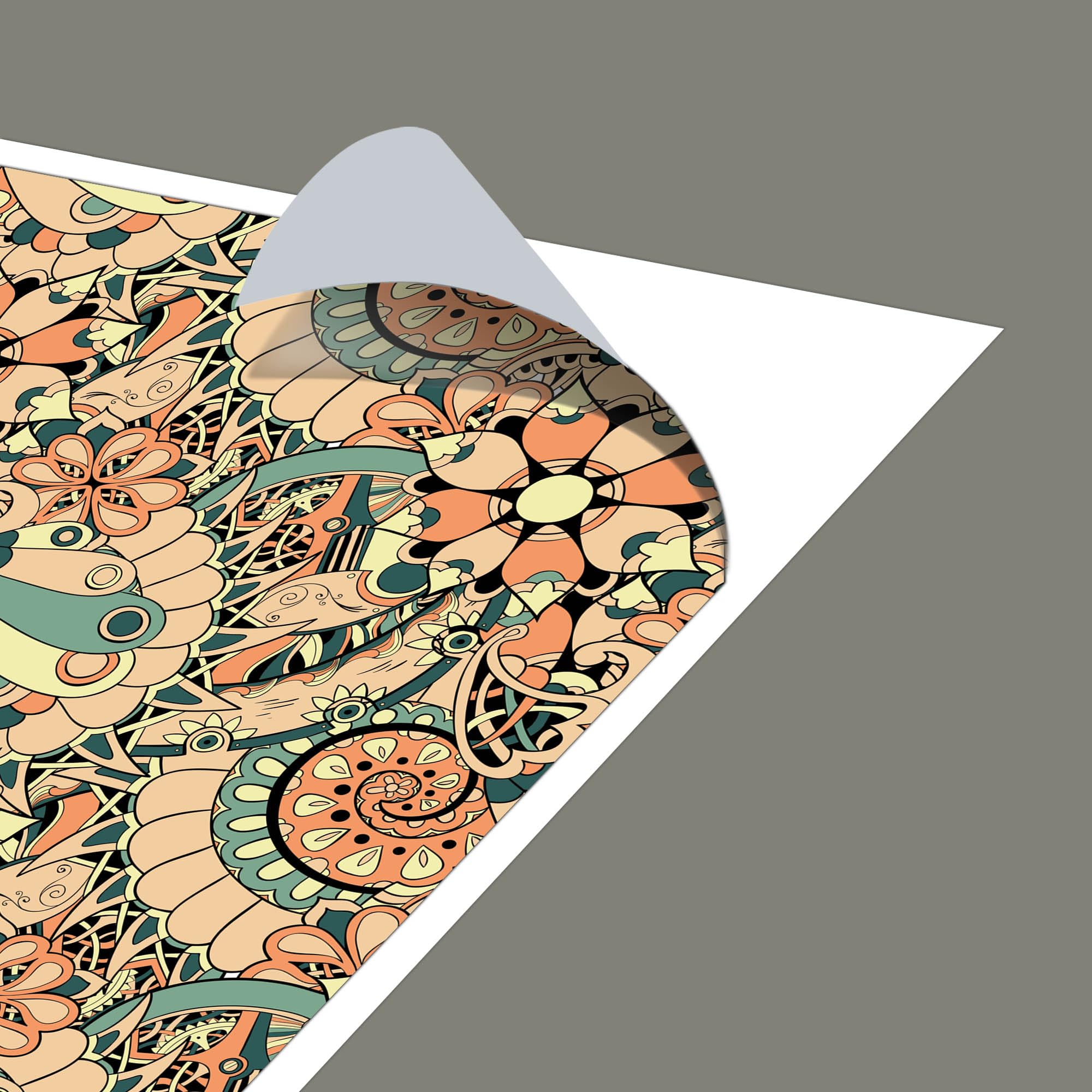 Banjado Möbelfolie Vintage Flower 3 Tischfolie 55x55