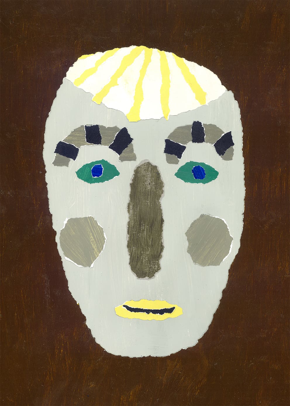 The Poster Club Yellow Hair Portrait Leinwand 30x40 cm