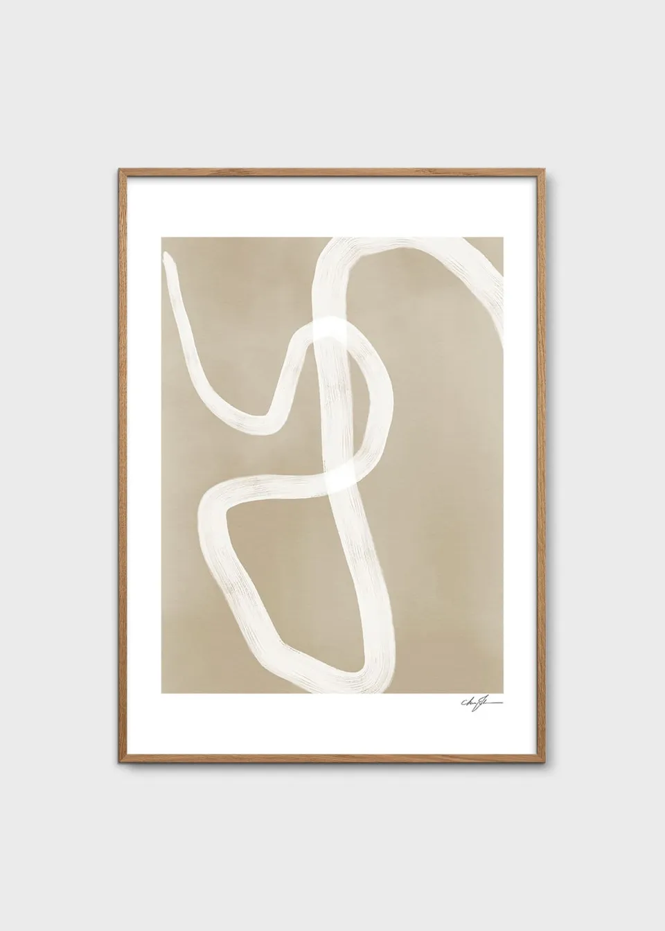 The Poster Club Art Prints One Way Poster 30x40 cm beige