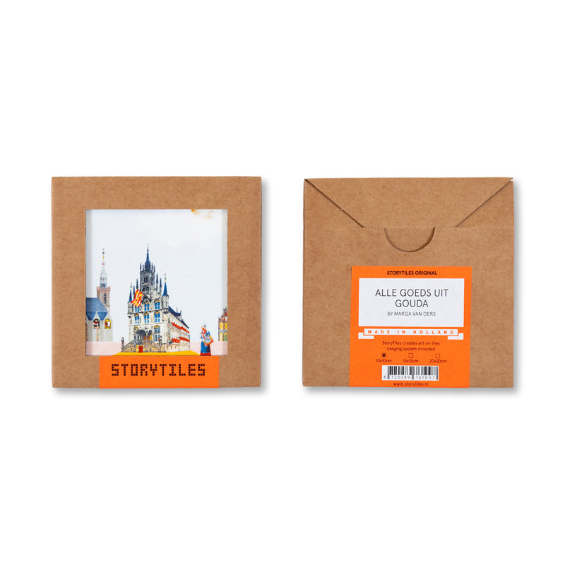 Storytiles Delft Blue Alle Goeds uit Gouda Wandfliese S 10x10 cm