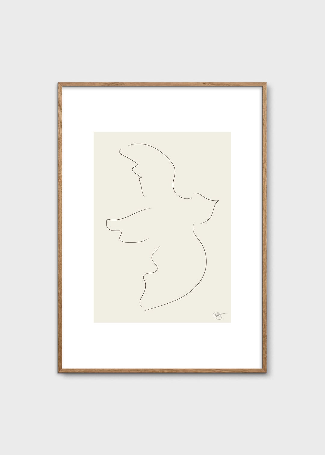 The Poster Club Art Prints Fly Away Poster 30x40 cm Beige