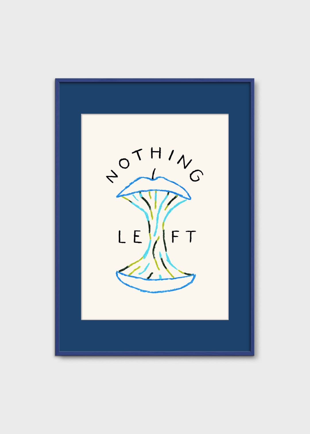 The Poster Club Nothing Left Poster 30x40 cm Blau-Grün
