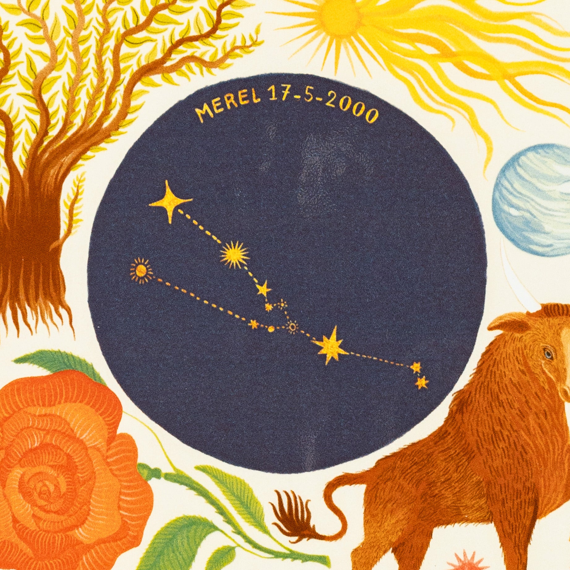 Storytiles Delft Blue Taurus Stier Wandfliese S 10x10 cm