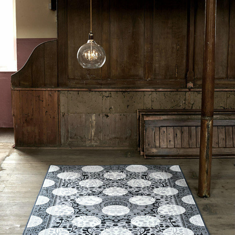 Mineheart Monochrome Magic Rug Teppich Muster 20x20 cm Grau